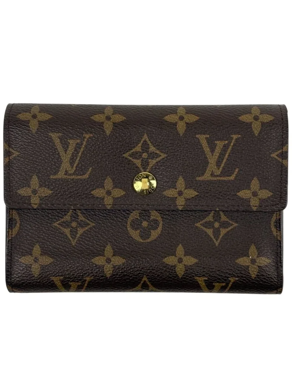 Louis Vuitton Portefeuille Alexandra Trifold Wallet Monogram Brown